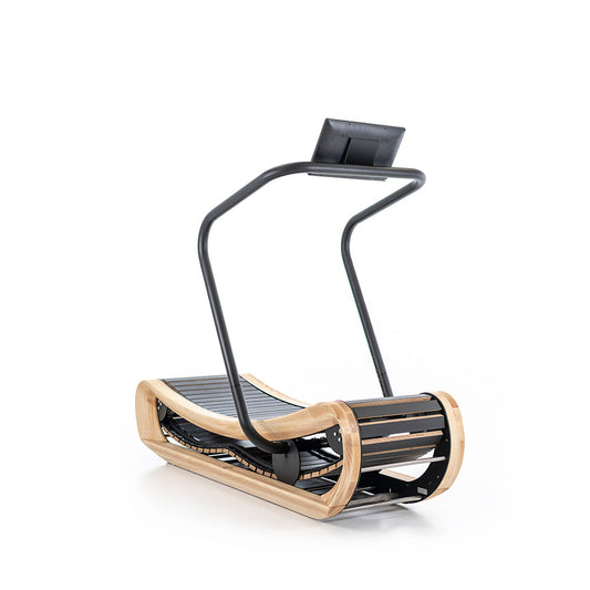 Treadmill made of solid wood, by NOHrD, perfect for Luxury gyms or home.