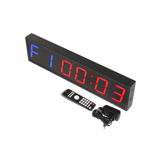 Digital timer for the gym, with many functions, can be mounted on the wall.